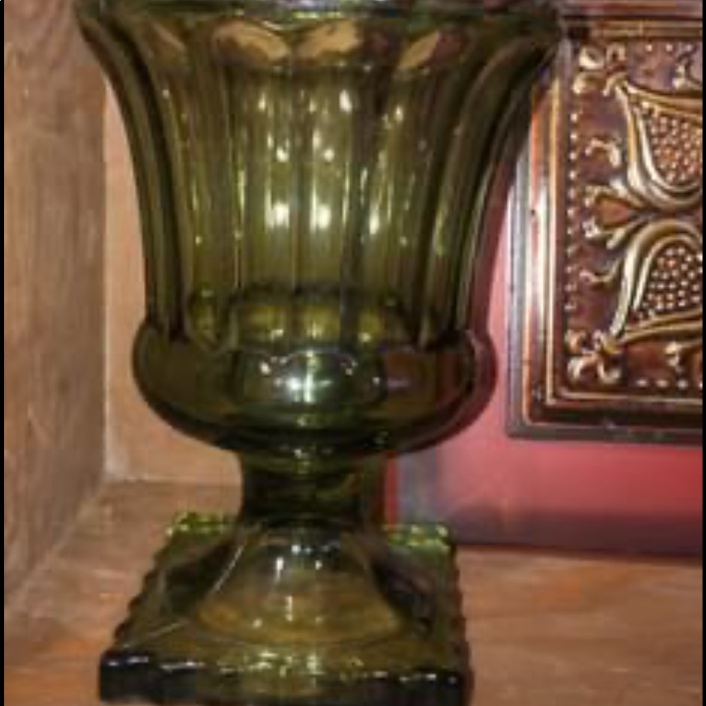 Vintage Hazel Atlas Green Glass